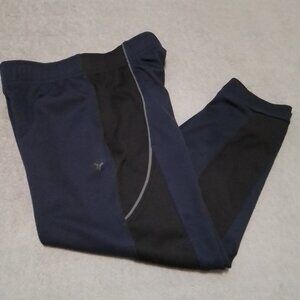 BOYS OLD NAVY GO DRY COOL LONG PANTS SIZE 6/7 BLACK AND DARK BLUE